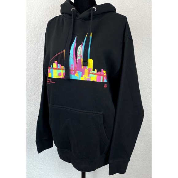 FAMSF • De Young & Legion of Honor Museums SF Skyline Black Pullover Hoodie - Picture 7 of 11